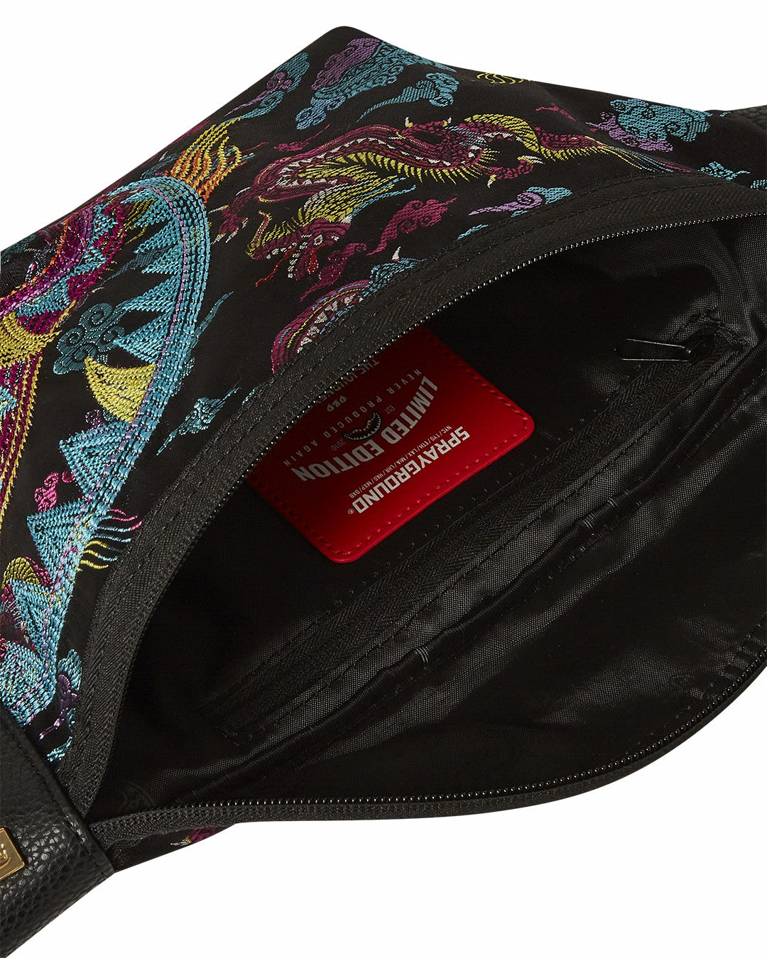 EMBROIDERED DRAGONS SAVVY CROSSBODY