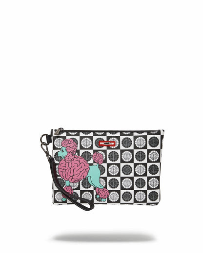 POODLE CHECK RON ENGLISH COLLAB POUCHETTE
