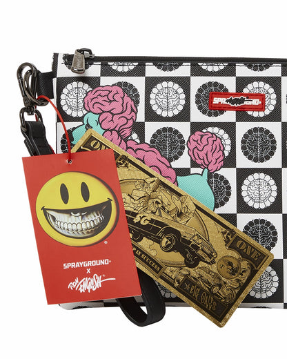 POODLE CHECK RON ENGLISH COLLAB POUCHETTE