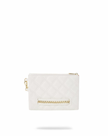 RIVIERA LE BLANC GOLD CHAIN SHARK CROSSOVER CLUTCH