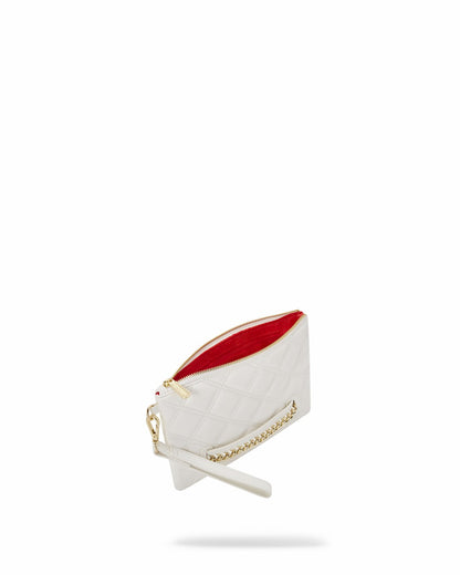 RIVIERA LE BLANC GOLD CHAIN SHARK CROSSOVER CLUTCH