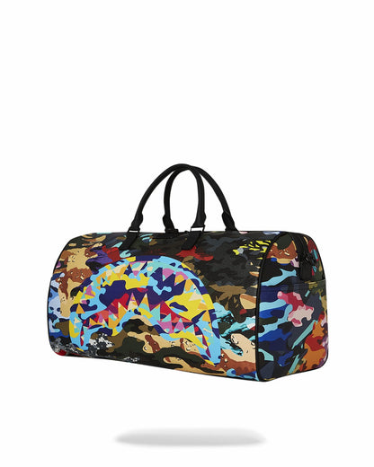 SLICED AND DICED CAMO DUFFLE
