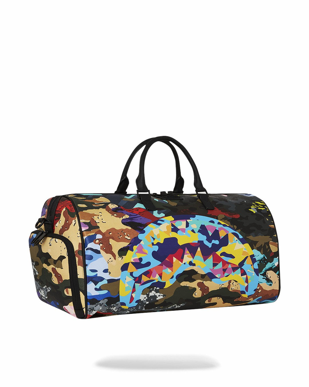 SLICED AND DICED CAMO DUFFLE