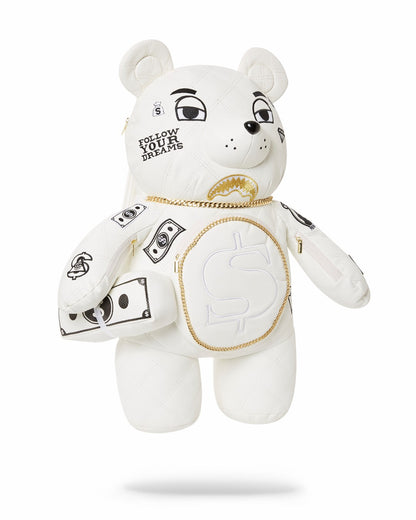 RIVIERA LE BLANC GOLD CHAIN MONEYBEAR TEDDYBEAR BACKPACK