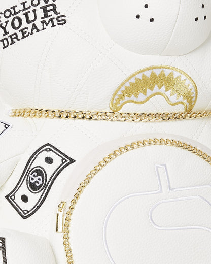 RIVIERA LE BLANC GOLD CHAIN MONEYBEAR TEDDYBEAR BACKPACK