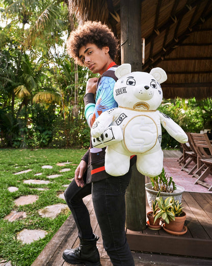 RIVIERA LE BLANC GOLD CHAIN MONEYBEAR TEDDYBEAR BACKPACK