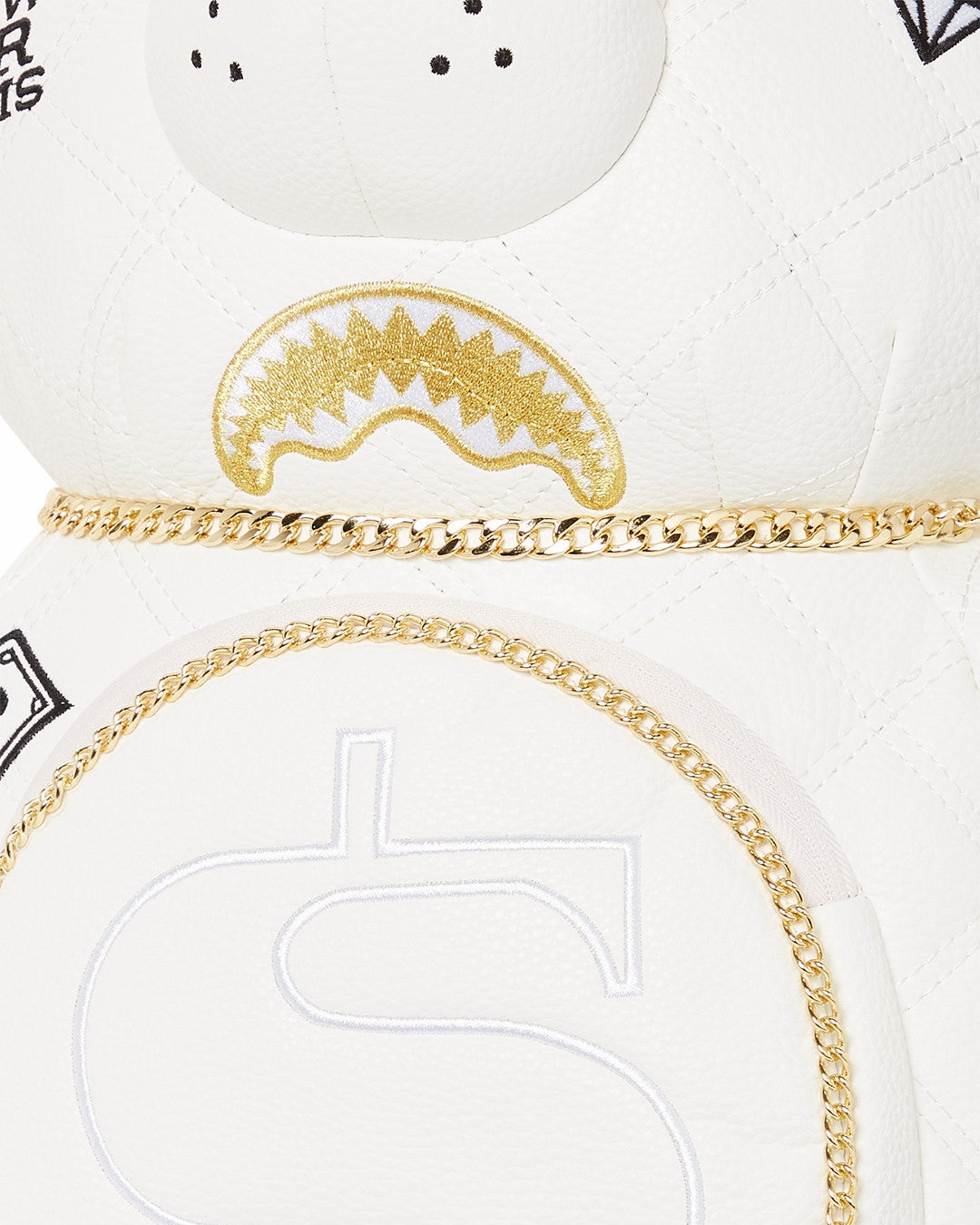 RIVIERA LE BLANC GOLD CHAIN MONEYBEAR TEDDYBEAR BACKPACK
