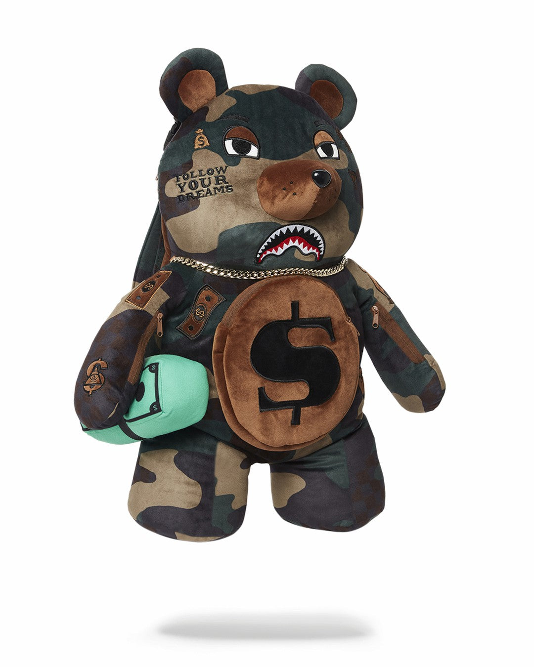 CAMOCHECK MONEYBEAR TEDDYBEAR BACKPACK
