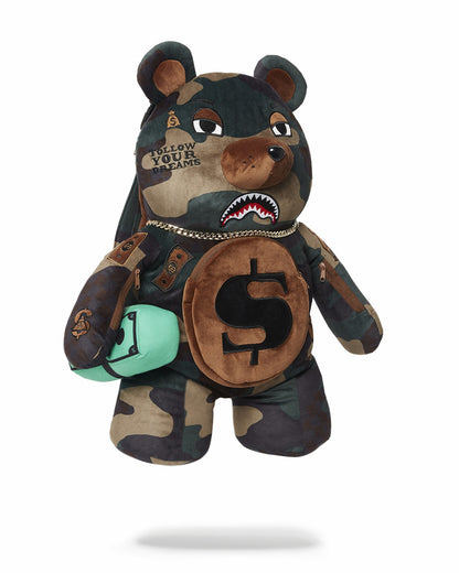 CAMOCHECK MONEYBEAR TEDDYBEAR BACKPACK