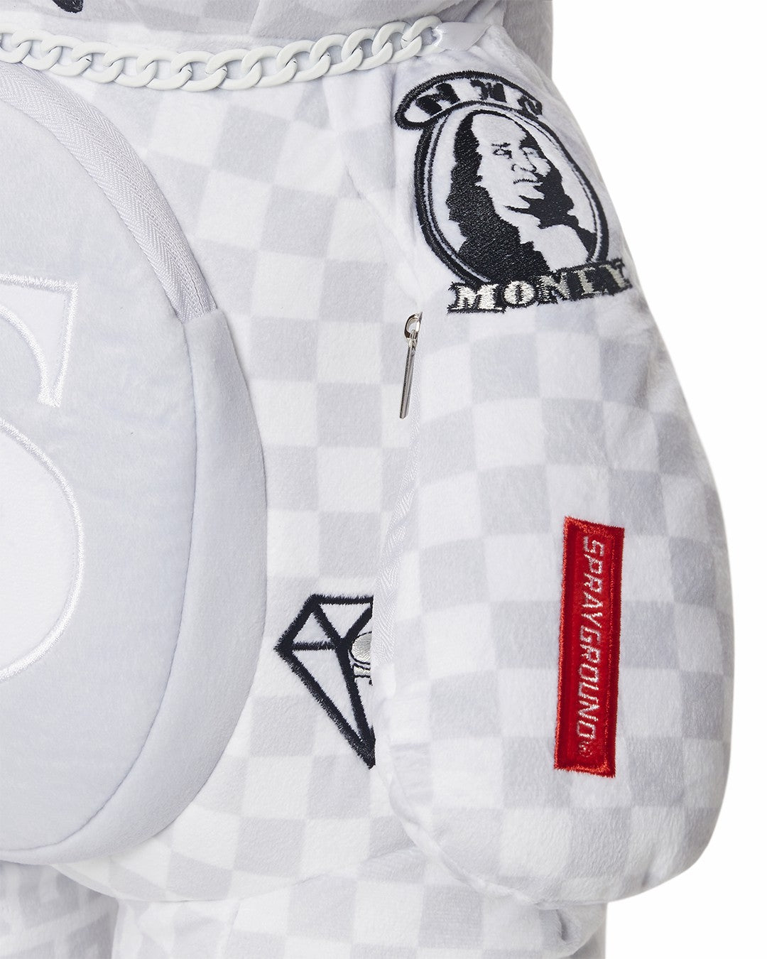 SPLIT THE CHECK (PEARL) MONEYBEAR TEDDYBEAR BACKPACK