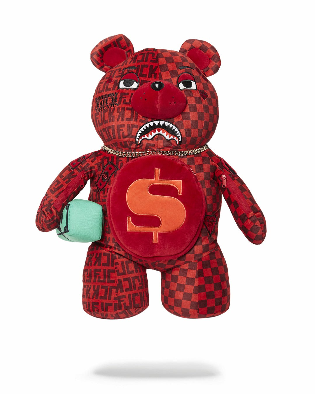 VENI VIDI VICI MONEYBEAR TEDDYBEAR BACKPACK