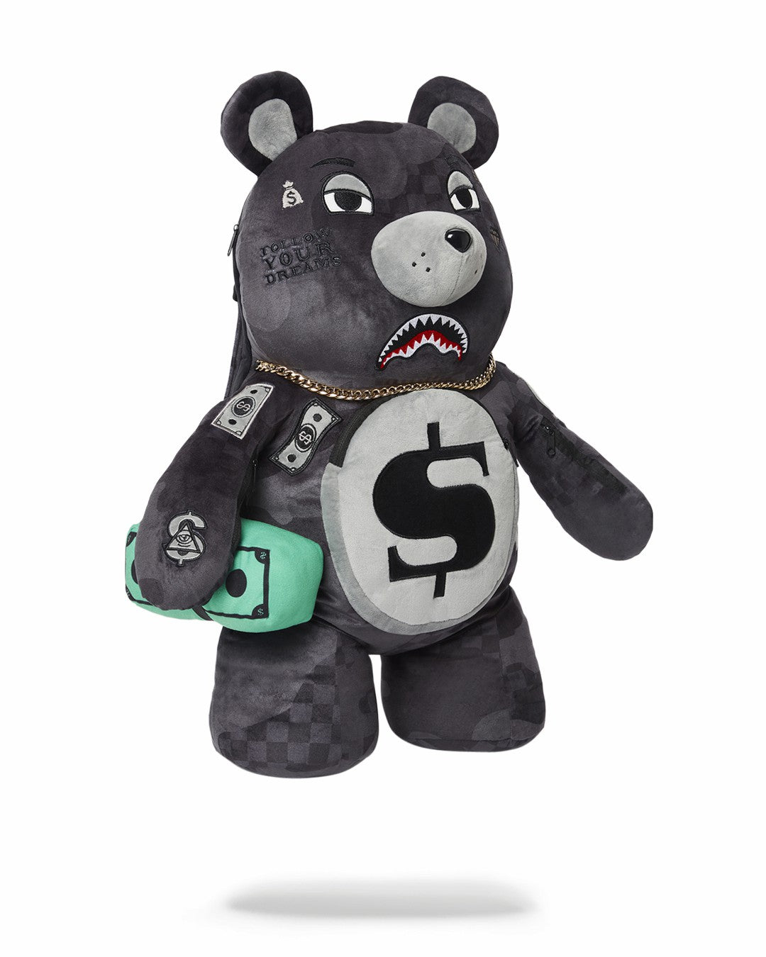 3AM NEVER SLEEP MONEYBEAR TEDDYBEAR BACKPACK