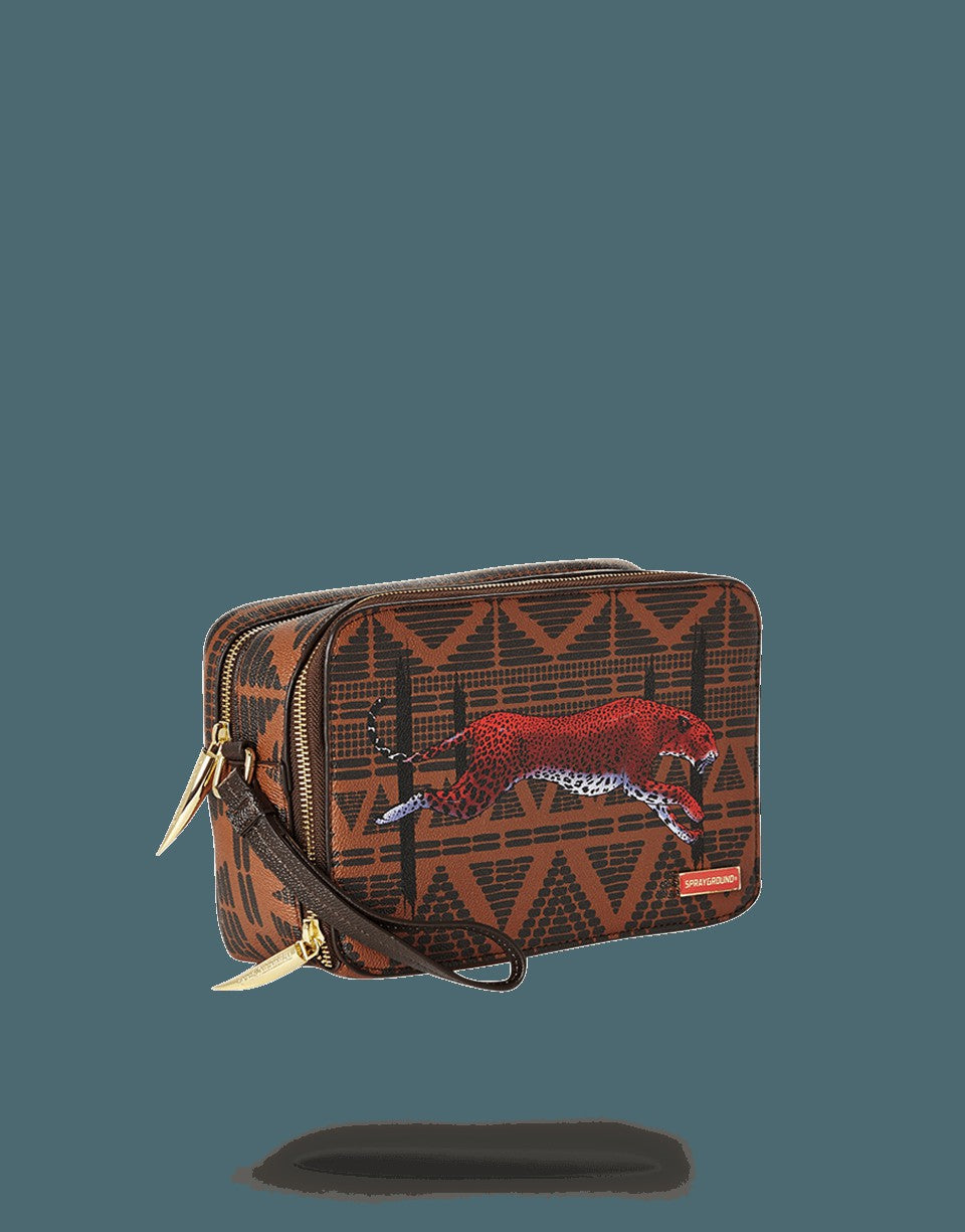 LEOPARDS IN PARIS TOILETRY AKA MONEY BAG