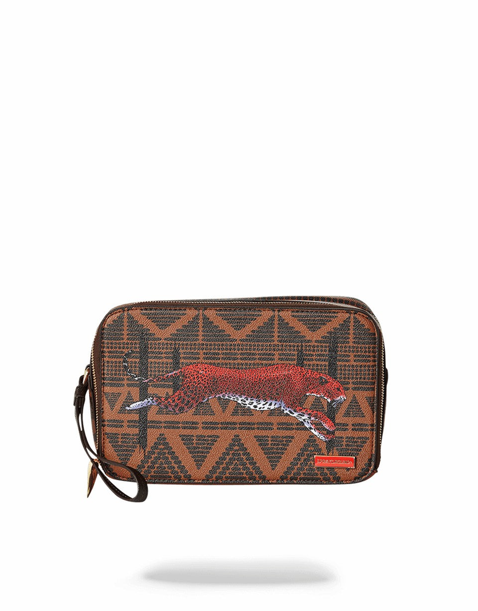 LEOPARDS IN PARIS TOILETRY AKA MONEY BAG