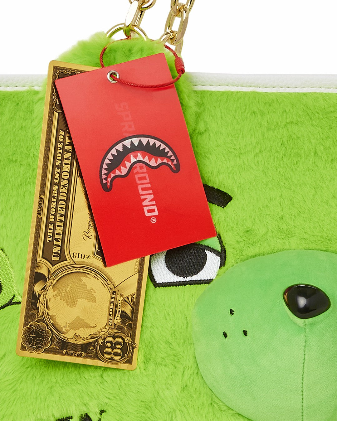 PLUSH MONEYBEAR TOTE (GREEN)