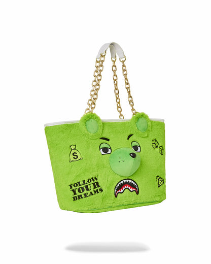 PLUSH MONEYBEAR TOTE (GREEN)