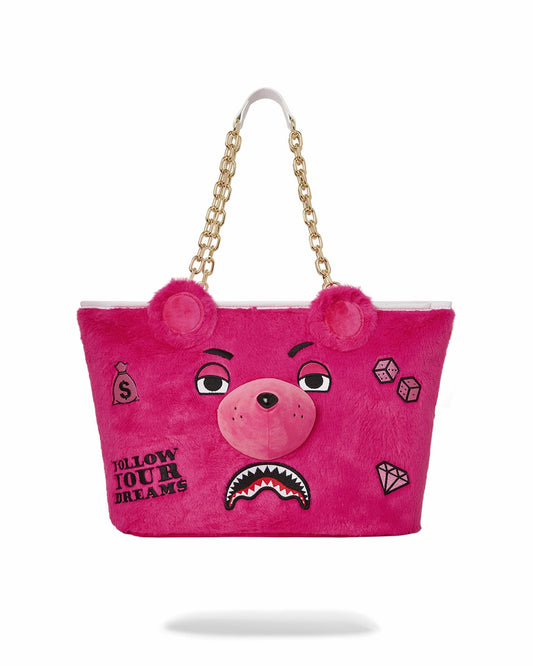 PLUSH MONEYBEAR TOTE (PINK)