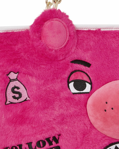 PLUSH MONEYBEAR TOTE (PINK)