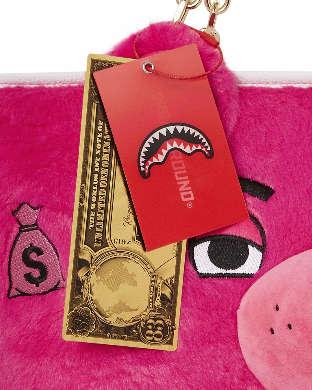 PLUSH MONEYBEAR TOTE (PINK)