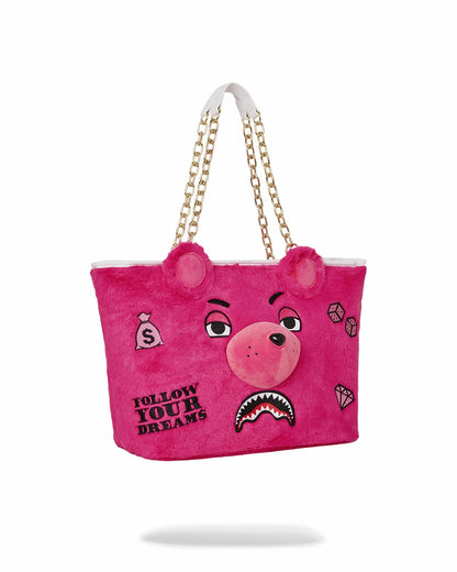 PLUSH MONEYBEAR TOTE (PINK)