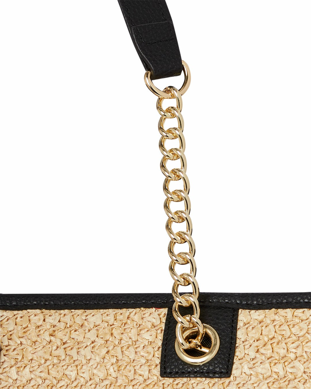 RAFFIA PALM TOTE