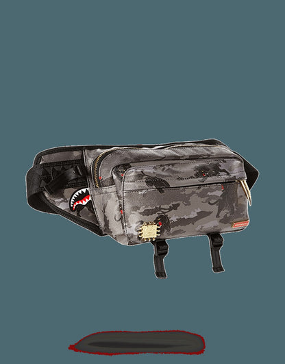 BLACK PANTHERA CAMO CROSSBODY