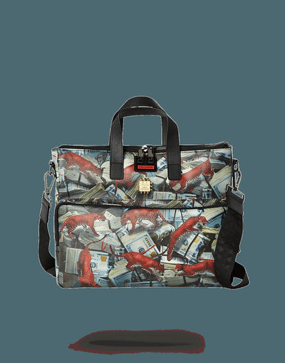 RED LEOPARD MONEY TRAVEL CASE