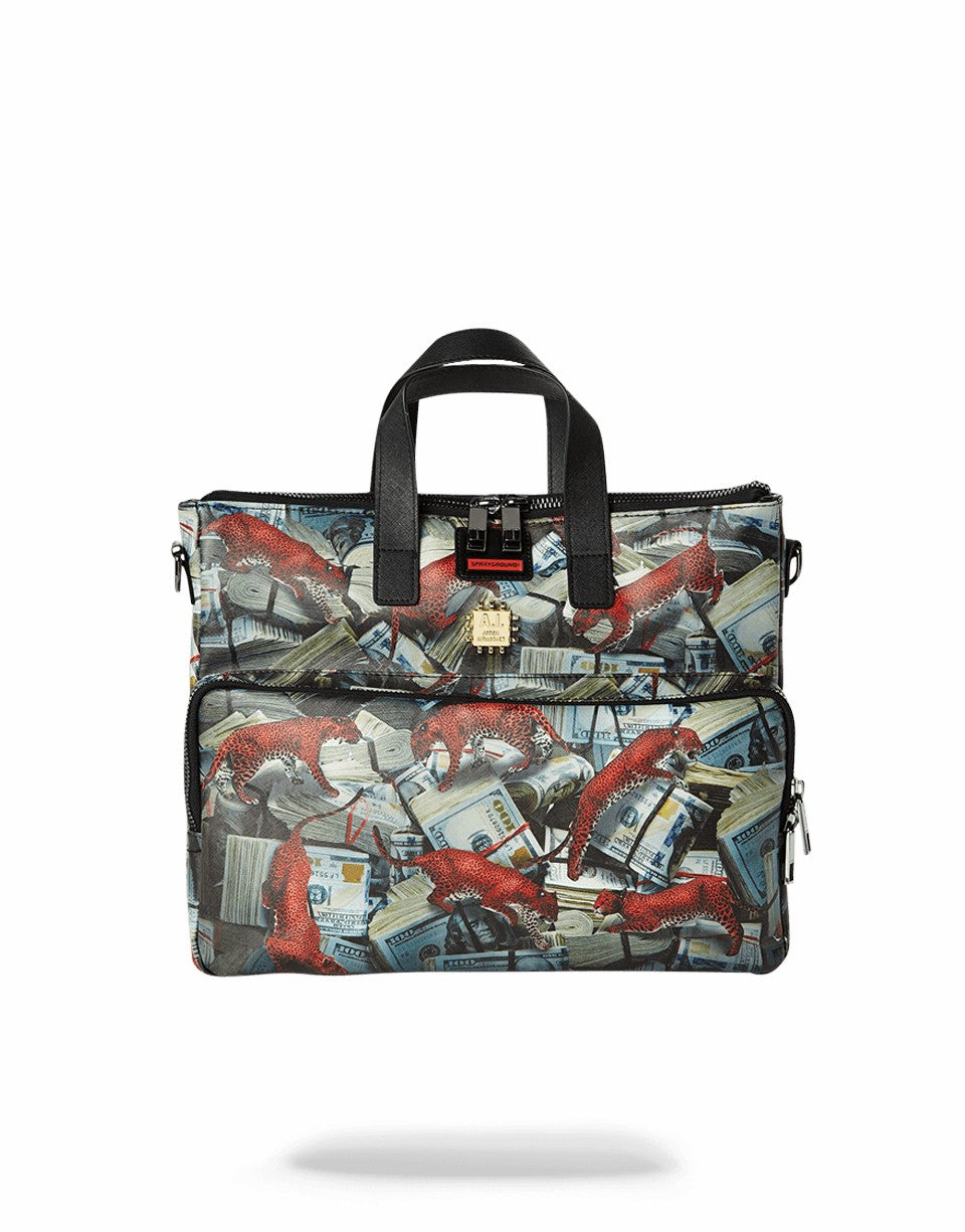 RED LEOPARD MONEY TRAVEL CASE