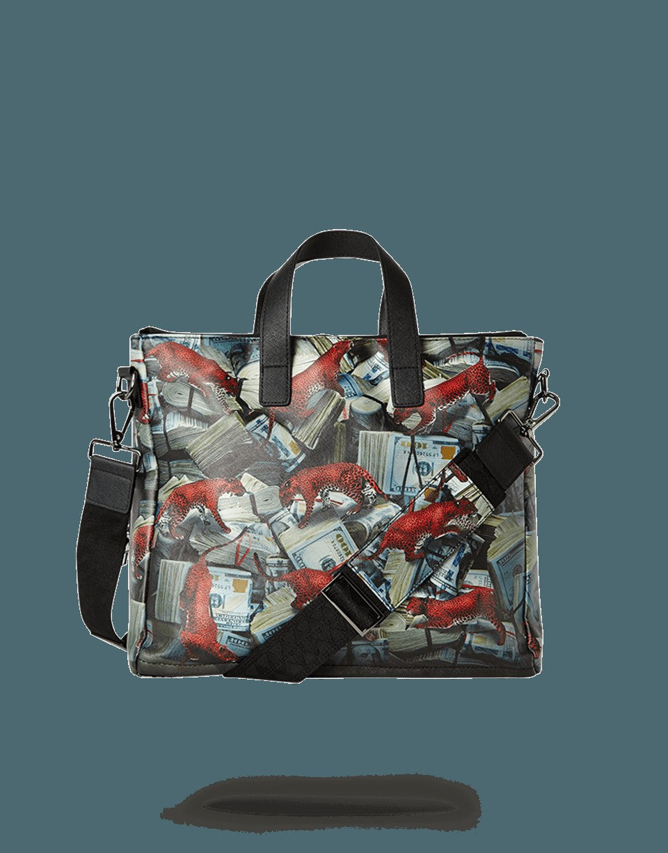 RED LEOPARD MONEY TRAVEL CASE
