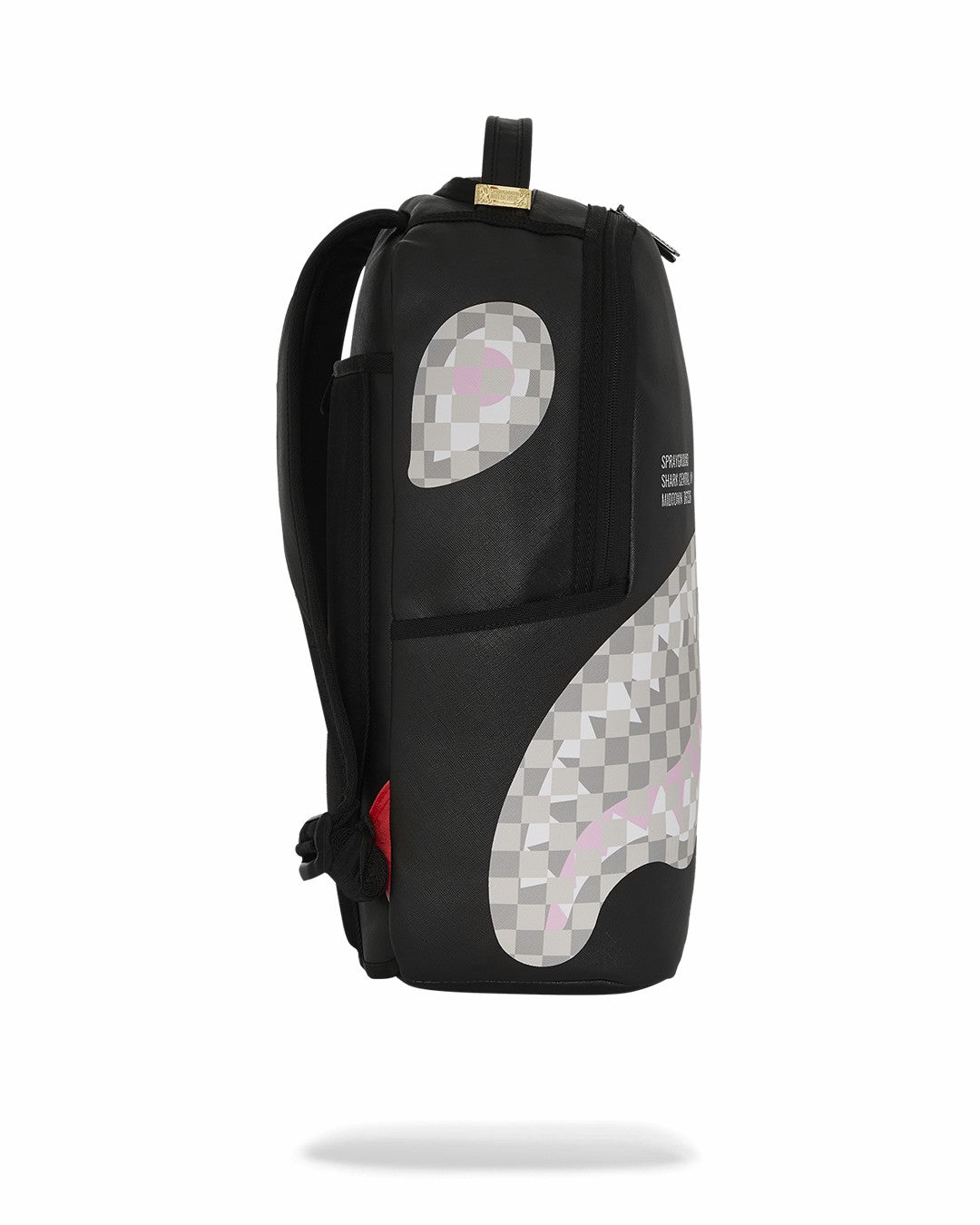 SHARK CENTRAL CREAM BLACK CHECK BACKPACK