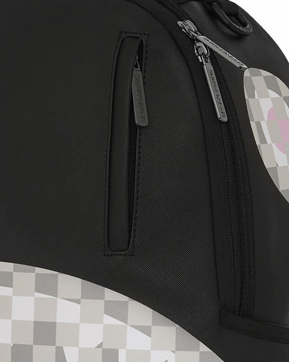 SHARK CENTRAL CREAM BLACK CHECK BACKPACK