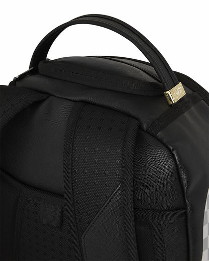 SHARK CENTRAL CREAM BLACK CHECK BACKPACK