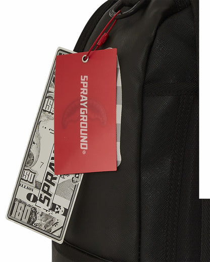 SHARK CENTRAL CREAM BLACK CHECK BACKPACK