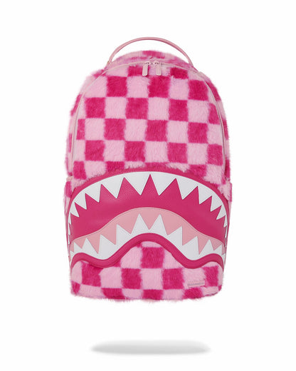 FURZILLA SHARK (PINK CHECK) BACKPACK