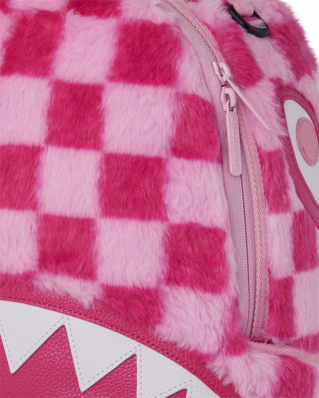FURZILLA SHARK (PINK CHECK) BACKPACK