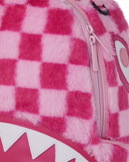 FURZILLA SHARK (PINK CHECK) BACKPACK