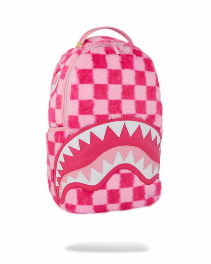 FURZILLA SHARK (PINK CHECK) BACKPACK