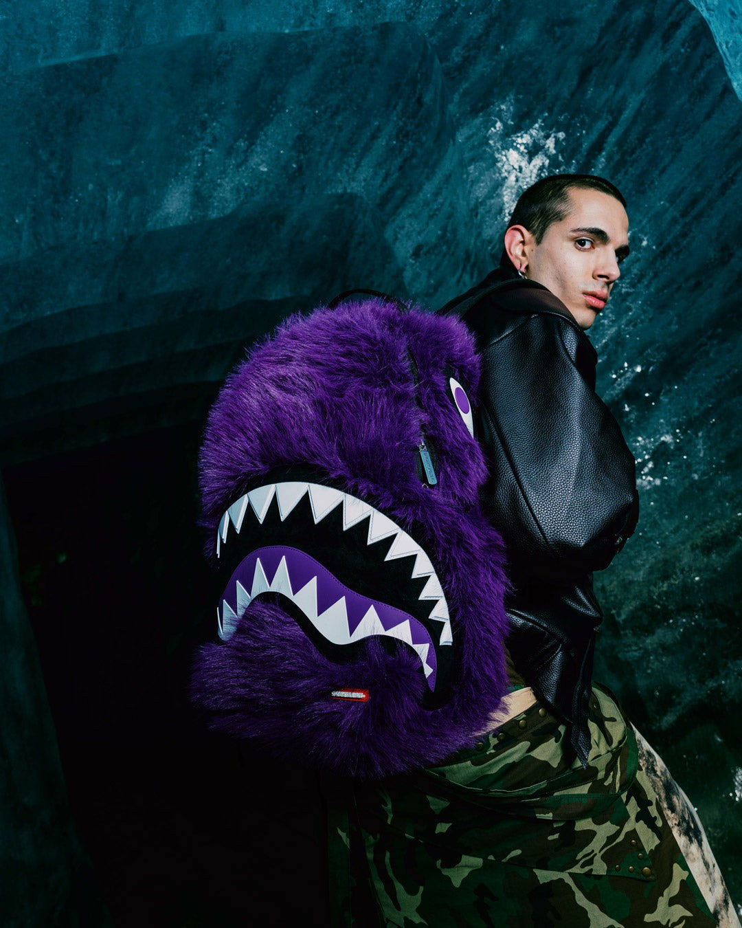 FURZILLA SHARK (PURP) BACKPACK