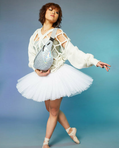 MIRASHAKU IRIDESCENT QUILT SAVVY CROSSBODY