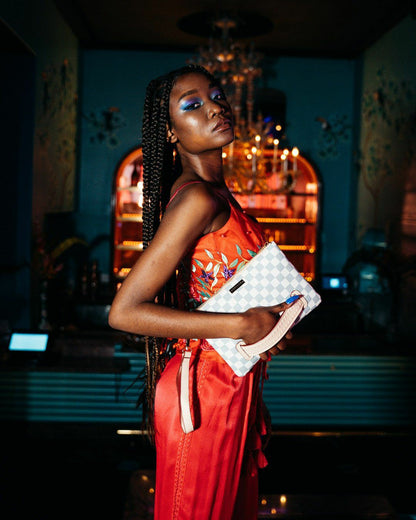 ROSE ALL DAY LA PALAIS CROSSOVER CLUTCH