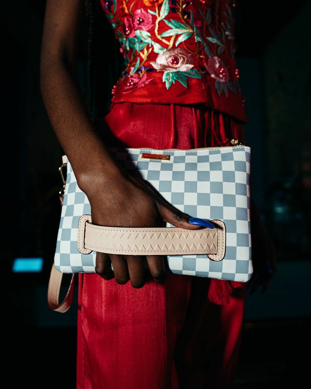 ROSE ALL DAY LA PALAIS CROSSOVER CLUTCH