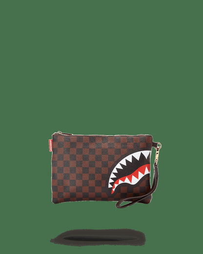 CHECKS IN CAMOFLAUGE CROSSOVER CLUTCH