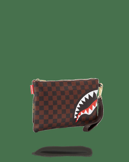 CHECKS IN CAMOFLAUGE CROSSOVER CLUTCH