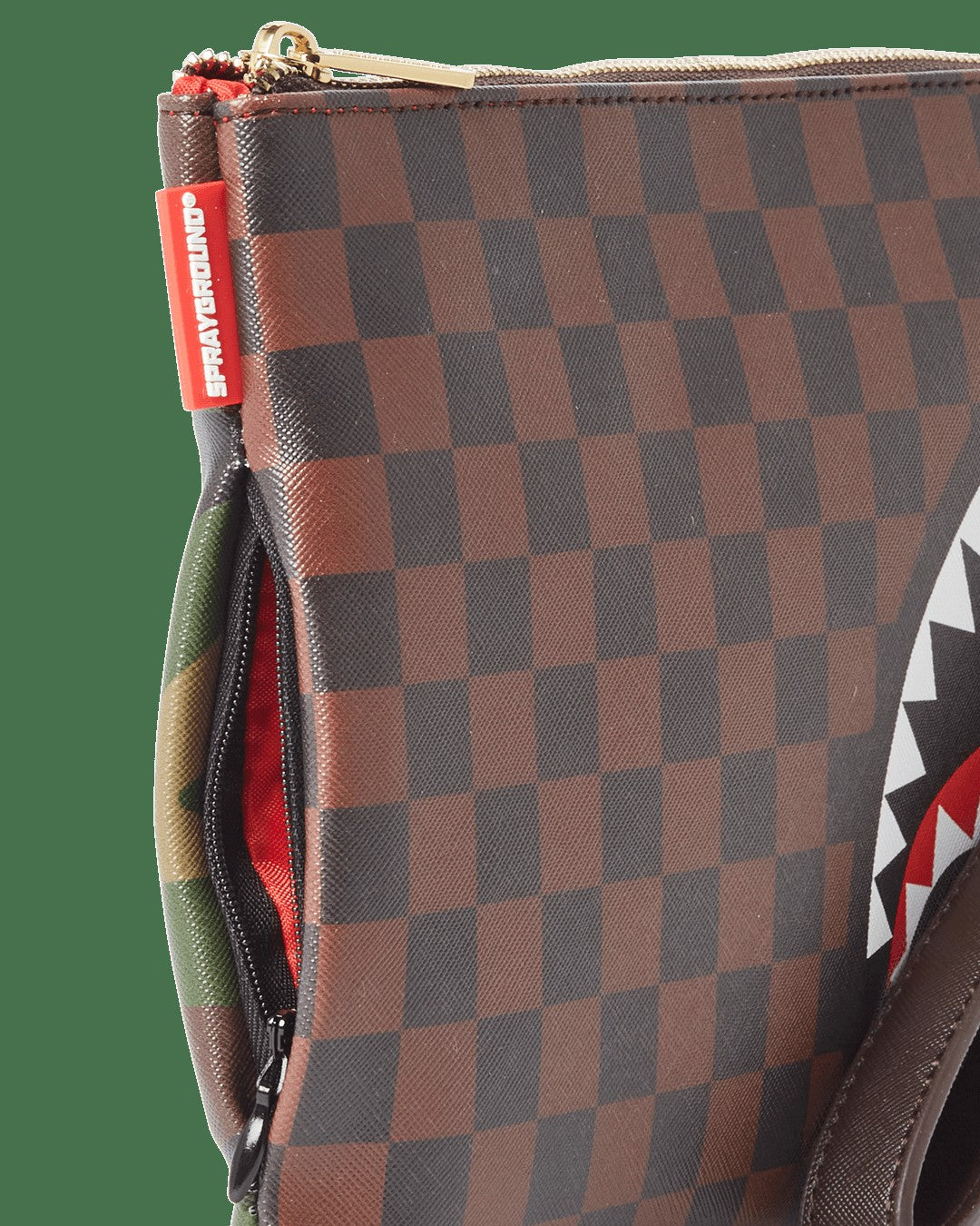 CHECKS IN CAMOFLAUGE CROSSOVER CLUTCH