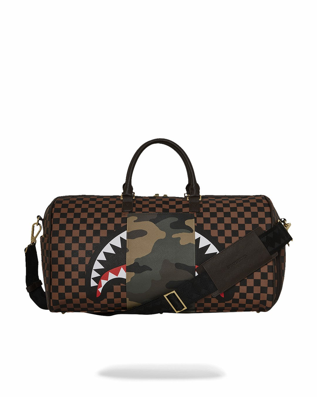 EXTERIOR GOLD ZIP POCKET SHARKS IN PARIS DUFFLE