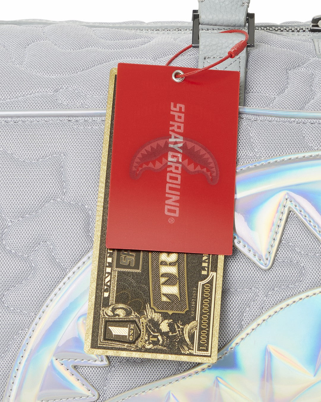 MIRASHAKU IRIDESCENT QUILT DUFFLE