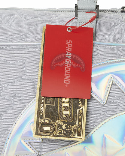 MIRASHAKU IRIDESCENT QUILT DUFFLE