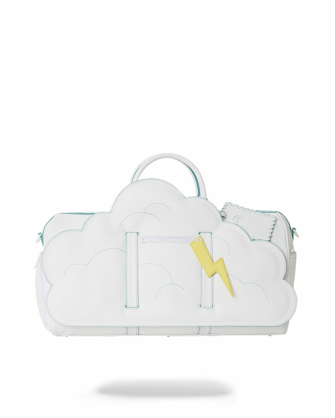CLOUDY WITH A CHANCE OF SHARK DUFFLE