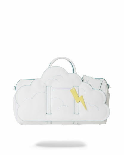 CLOUDY WITH A CHANCE OF SHARK DUFFLE