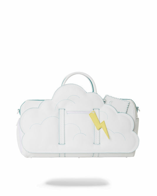 CLOUDY WITH A CHANCE OF SHARK DUFFLE